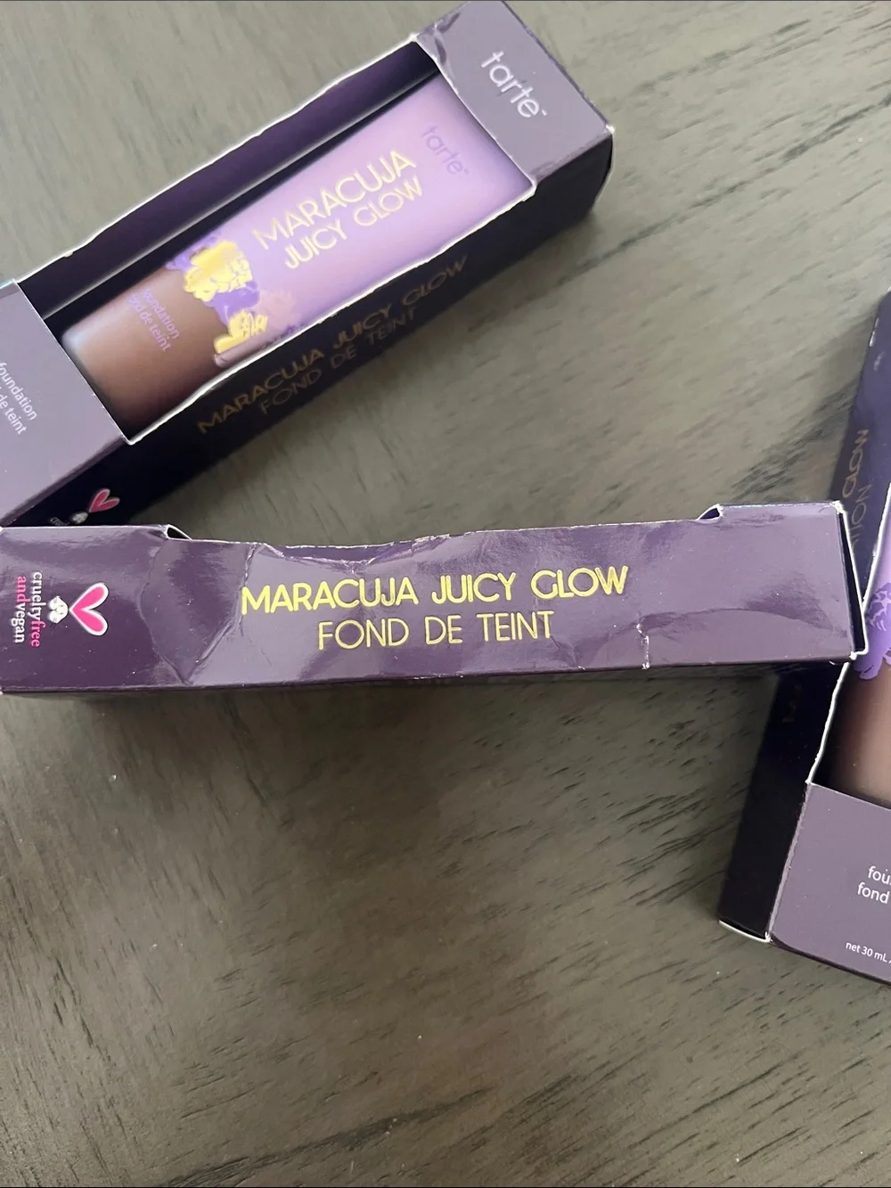 tarte Maracuja Foundation - Lavender & Gold shade 63H espresso honey lot of 3